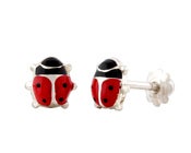 Image of Ladybug Stud Earrings 