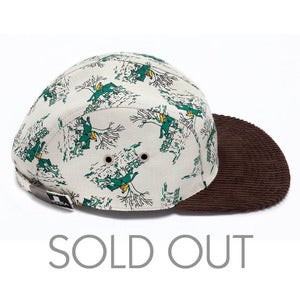 Image of MOUPIA Equestrian Green/brown 5 panel hat