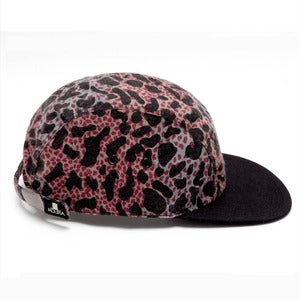 Image of MOUPIA Rave Leopard 5 Panel Hat