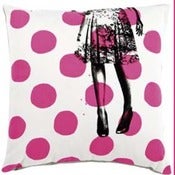 Image of Housse de coussin Alice rose