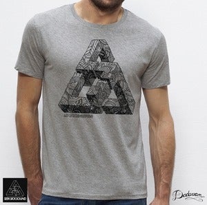 Image of T-shirt homme grey SeekSickSound by Iain Macarthur 