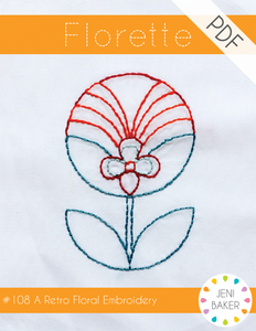 Image of Florette Embroidery PDF Pattern