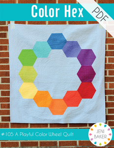 Image of Color Hex Quilt PDF Pattern