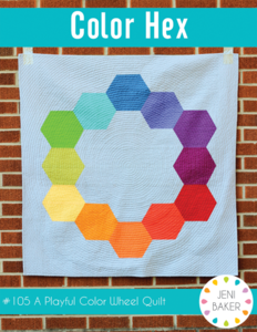 Image of Color Hex Quilt PAPER Pattern