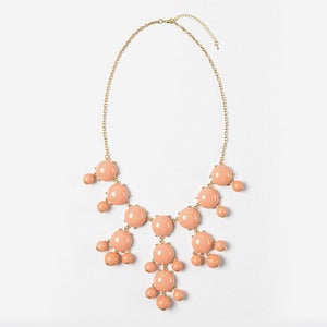 Image of Peach Bubble Necklace