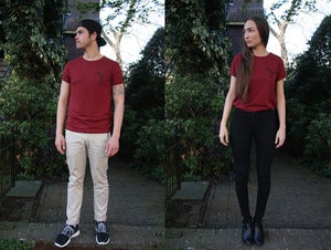 Image of SFFRMKRS x DAILYMOVEMENT T-shirt [Burgundy]
