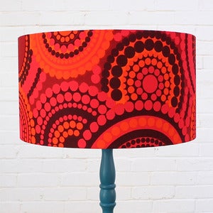 Image of Large Lampshade in Vintage Bright Dots