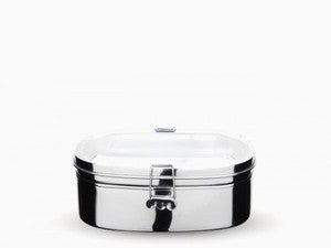 Image of NEW! Stainless Steel Two-Layer Sandwich Box (Medium)