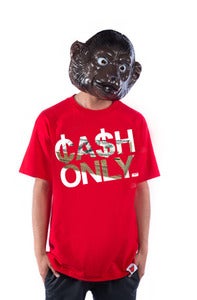 Image of Cash Only Tee - Red