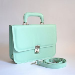 Image of Bag #4 leather mini briefcase bag
