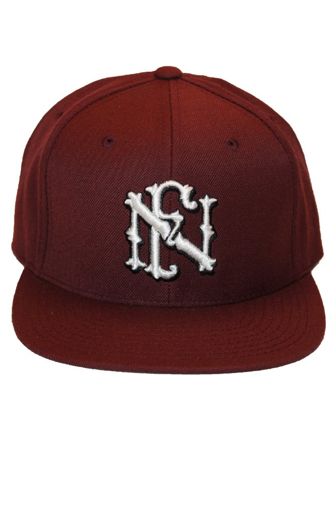 Image of The Family "crest" Snapback (maroon)