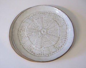 Image of Doily Dessert Plate