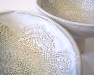 Image of Doily Pedestal Bowl