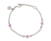 Image of Pink Daisy Charm Bracelet