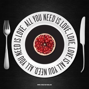 Image of Plates with Words - The Beatles: All You Need is Love