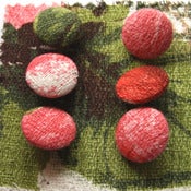 Image of Barkcloth Buttons x6 - Darcey