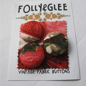 Image of 3 Large Barkcloth Buttons - Darcey