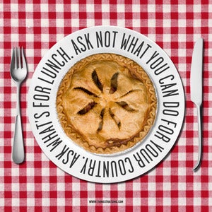 Image of Plates with Words - Orson Welles quote