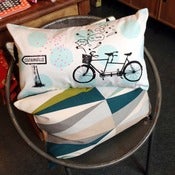 Image of Housse de coussin Tandem céleste