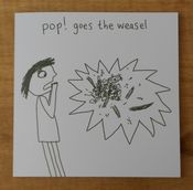 Image of 'Pop Goes The Weasel' blank greeting card
