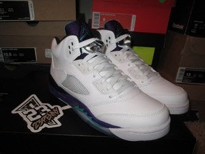Image of Air Jordan V (5) Retro "Grape" 2013 GS