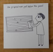 Image of 'The Panel' blank greeting card