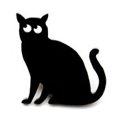 Image of Suzie Black Cat Brooch
