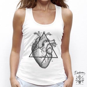 Image of Debardeur femme blanc Love will tear us apart