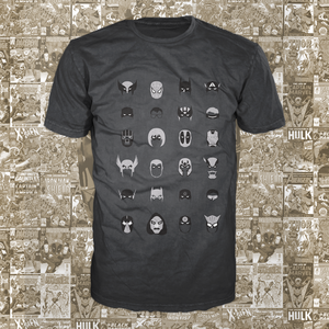 Image of Comic Masks - Heather Charcoal