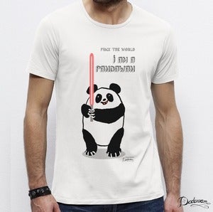 Image of T-shirt homme blanc PANDAWAN