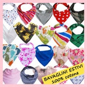Image of Bavaglino a bandana estivo (leggero, tutto in cotone!)