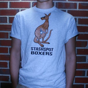 Image of White Kangaroo Logo Tee