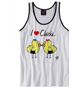 Image of I Love Chicks Lipstick Tank