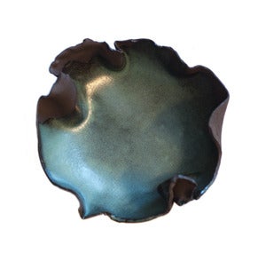 Image of Smoky Ruffled Bowl