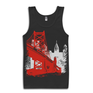 Image of Ben Franklin Bridge Tank-Top (Black)