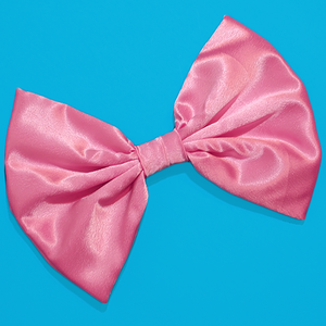 Image of HUGE Baby Pink Satin Hair Bow