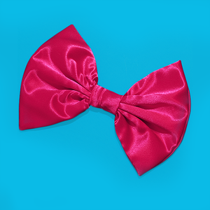 Image of HUGE Hot Pink Satin Hair Bow