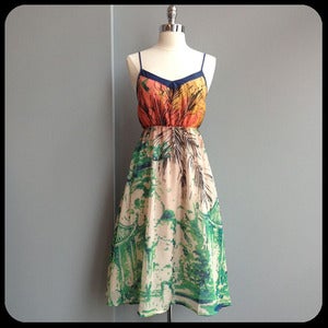Image of Tahiti Water Print Sundress