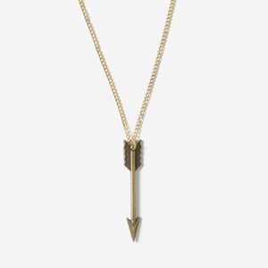 Image of Gold Arrow Pendant Necklace