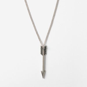 Image of Silver Arrow Pendant Necklace