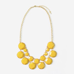 Image of Yellow Jewel Bib Necklace