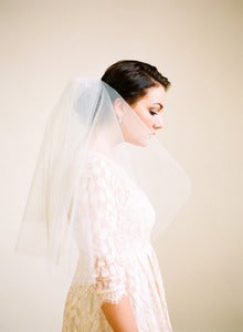 Image of Double Layer Elbow-Length Veil by Fine & Fleurie