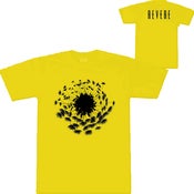 Image of T-Shirt 'Flower/Clock' YELLOW/BLACK [New Design]