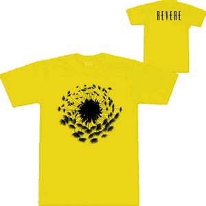Image of T-Shirt 'Flower/Clock' YELLOW/BLACK [New Design]