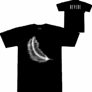 Image of T-Shirt 'Feather' BLACK/WHITE [New Design]
