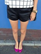 Image of Killer High Waist Leather Shorts