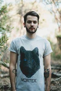 Image of Vortex Shadow Wolf Tee - Grey