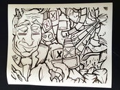 Image of ESCAPE 16x20 BW SLOTH Signed a numbered Print 