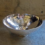Image of small hammered silver bowl