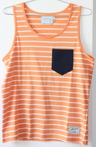 Image of SEN NO SEN tank marinière orange summer